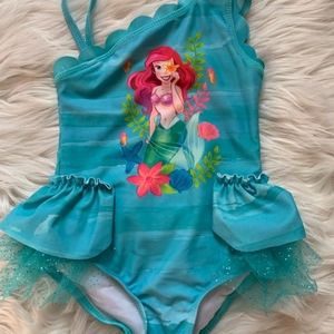 2T Disney Ariel Deluxe Swimsuit for Girls